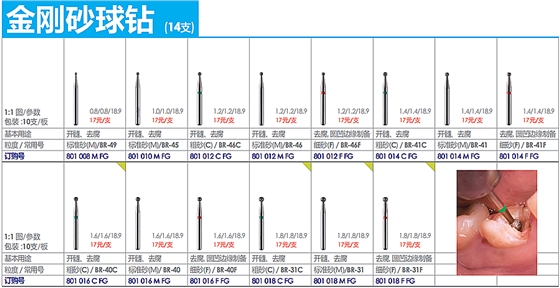 德國(guó)奧一修復(fù)車(chē)針金剛砂球鉆