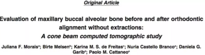 正畸文獻(xiàn)賞析--正畸對(duì)牙槽骨的影響